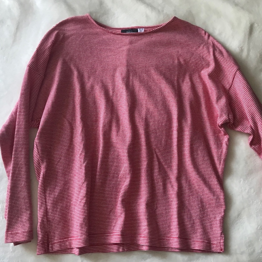 Stripped red and white sweater